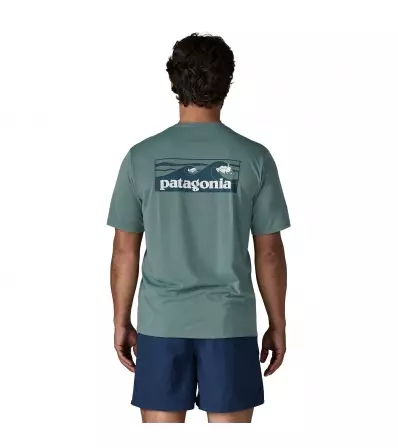 Тениска Patagonia Capilene Cool Daily Shirt - Boardshort Logo M's
