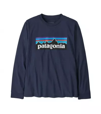 Детска Блуза Patagonia Kid's P-6 Logo Long- Sleeved T-Shirt